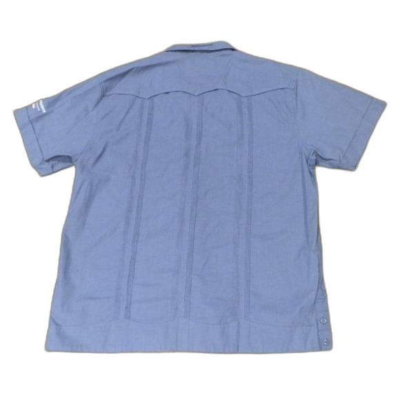 Howler Brothers Midnight Blue Guayabera Shirt Men's Size Medium NWT READ - Picture 2 of 5
